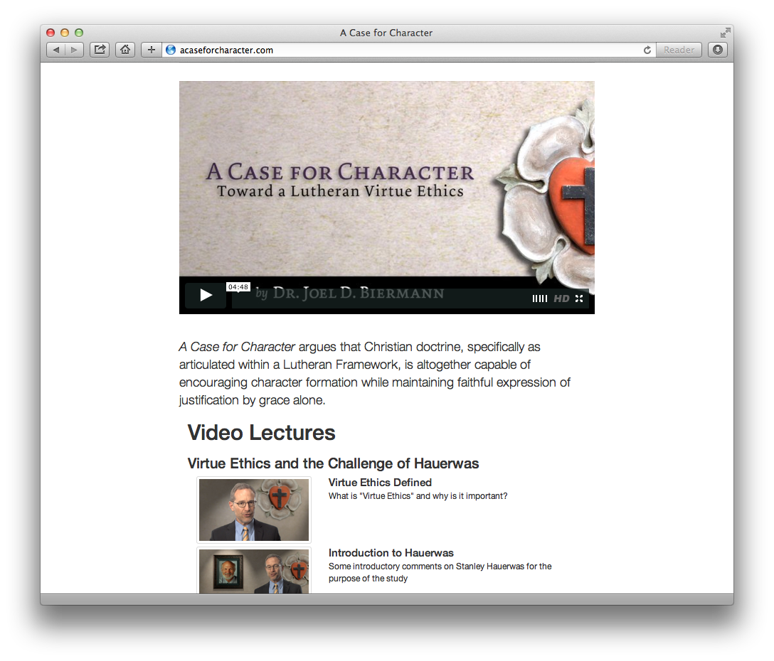 New video reading guide for “A Case for Character”