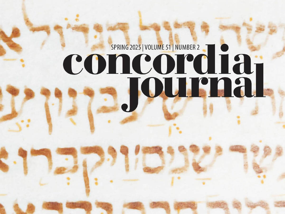 Concordia Journal Spring 2025