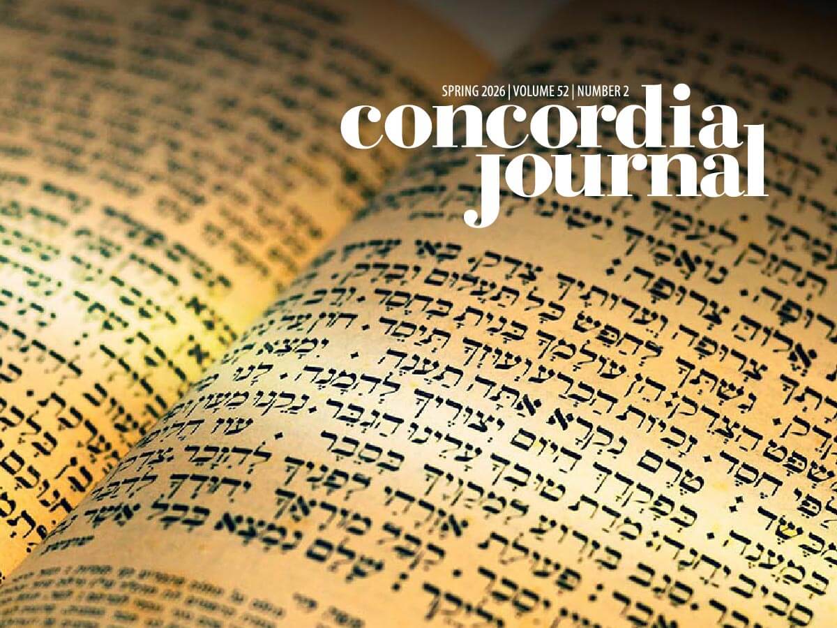 Concordia Journal Spring 2026