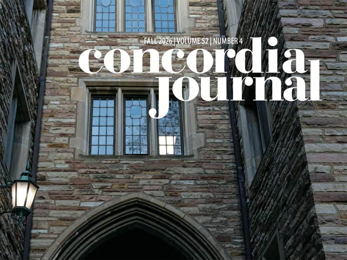 Concordia Journal Fall 2026
